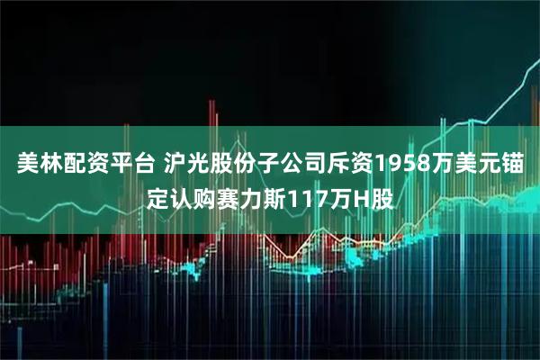 美林配资平台 沪光股份子公司斥资1958万美元锚定认购赛力斯117万H股