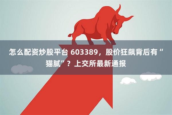 怎么配资炒股平台 603389，股价狂飙背后有“猫腻”？上交所最新通报